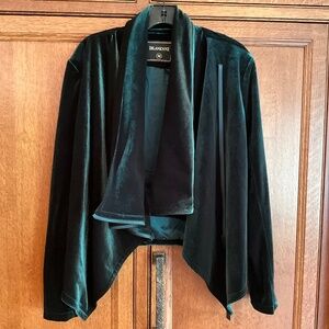 Blank NYC Green Velvet Jacket